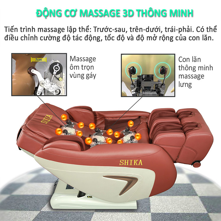 Ghế Massage Cao Cấp 3D Shika SK8916