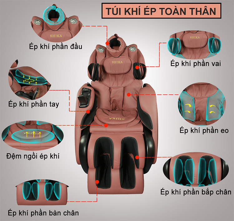 Ghế massage toàn thân Nhật Bản Shika SK-118
