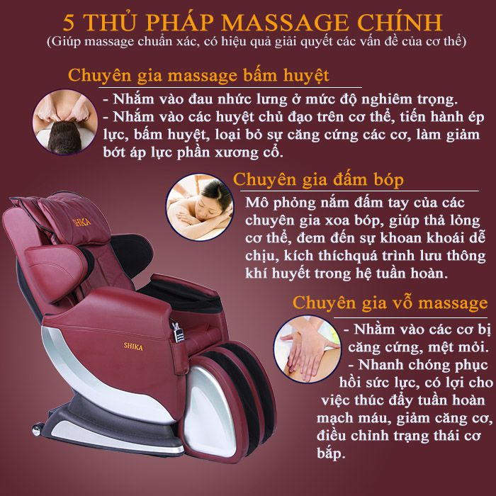 Ghế Massage Toàn Thân Shika SK-112