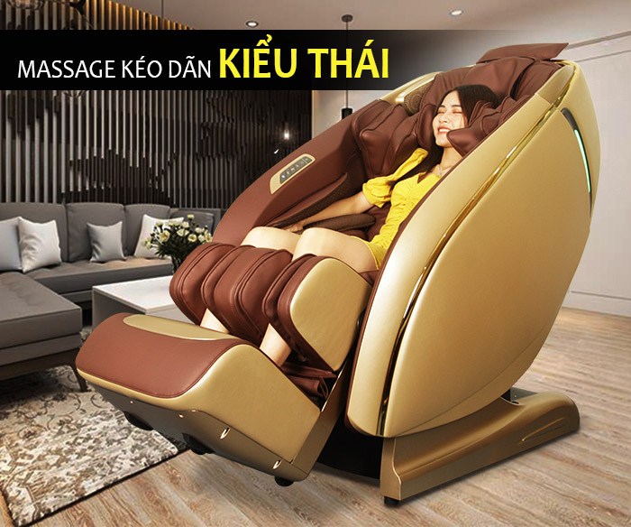 Ghế massage cao cấp 5D Shika SK-119 GOLD