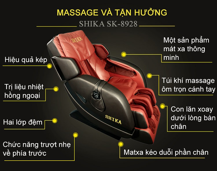 Ghế Massage Toàn Thân Shika SK8928