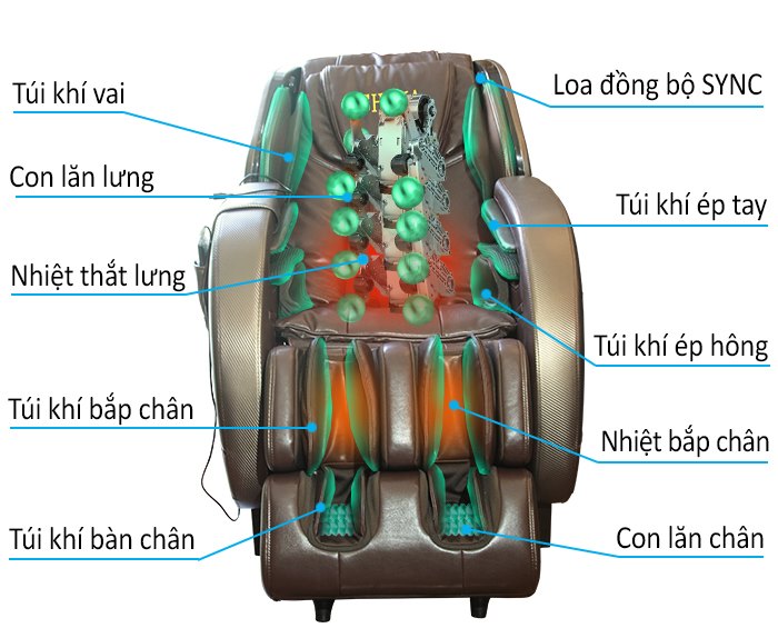 Ghế massage toàn thânShika SK-8920