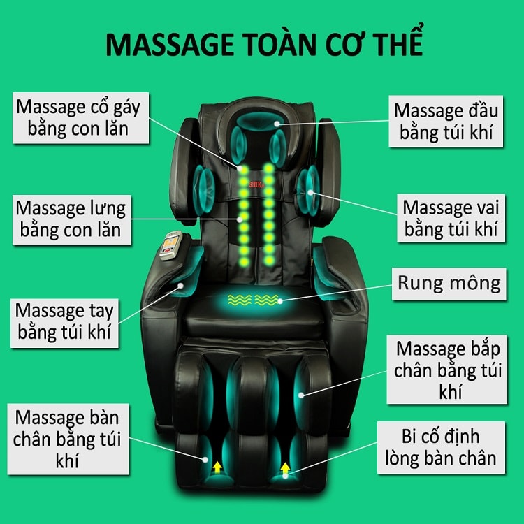 Ghế Mát Xa Toàn Thân Shika SK-111