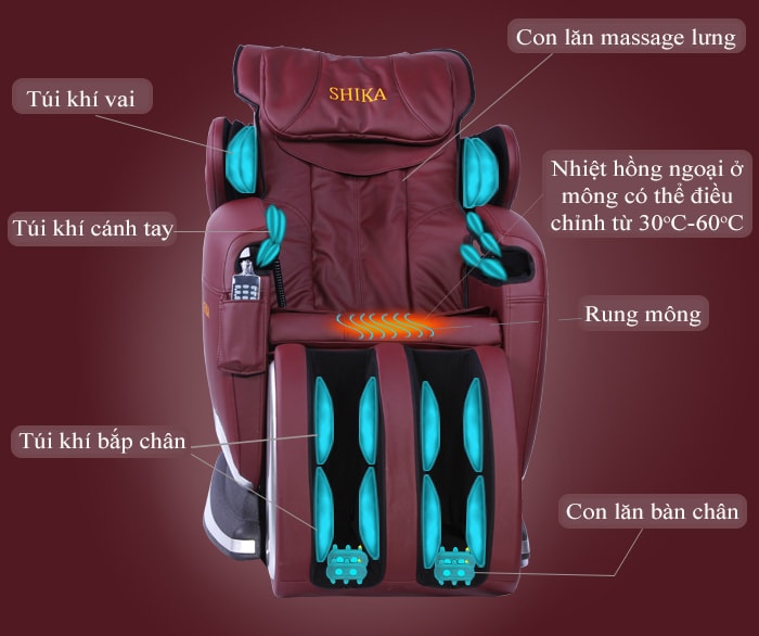 Ghế Mát Xa Toàn Thân Shika SK-112