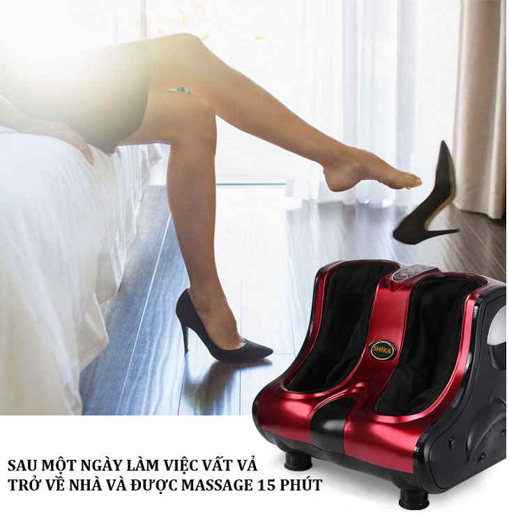 Máy Massage chân Shika SK8911 (Đỏ) Nhật Bản