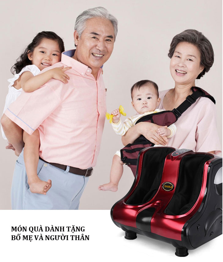 Máy Massage chân Shika SK8911 (Đỏ) Nhật Bản