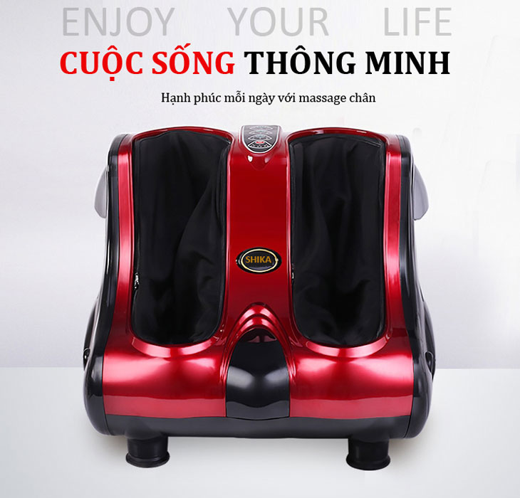 Máy Massage chân Shika SK8911 (Đỏ) Nhật Bản