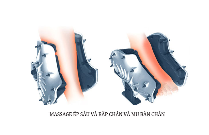 Máy Massage chân Shika SK8911 (Đỏ) Nhật Bản