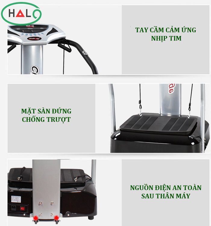 Máy rung giảm béo toàn thân Crazy Fit cấu tạo