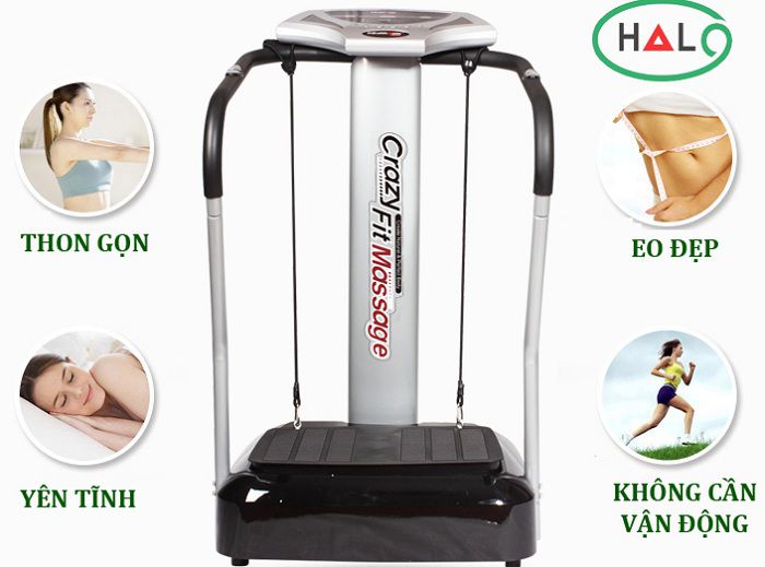 Máy rung giảm béo toàn thân Crazy Fit đa chức năng